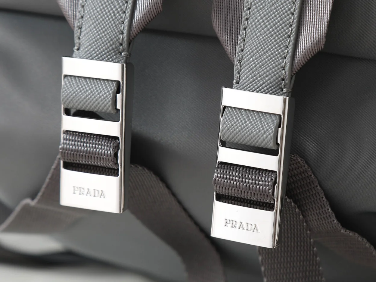 Prada Backpack in Mercury Gray Re-Nylon product view 9