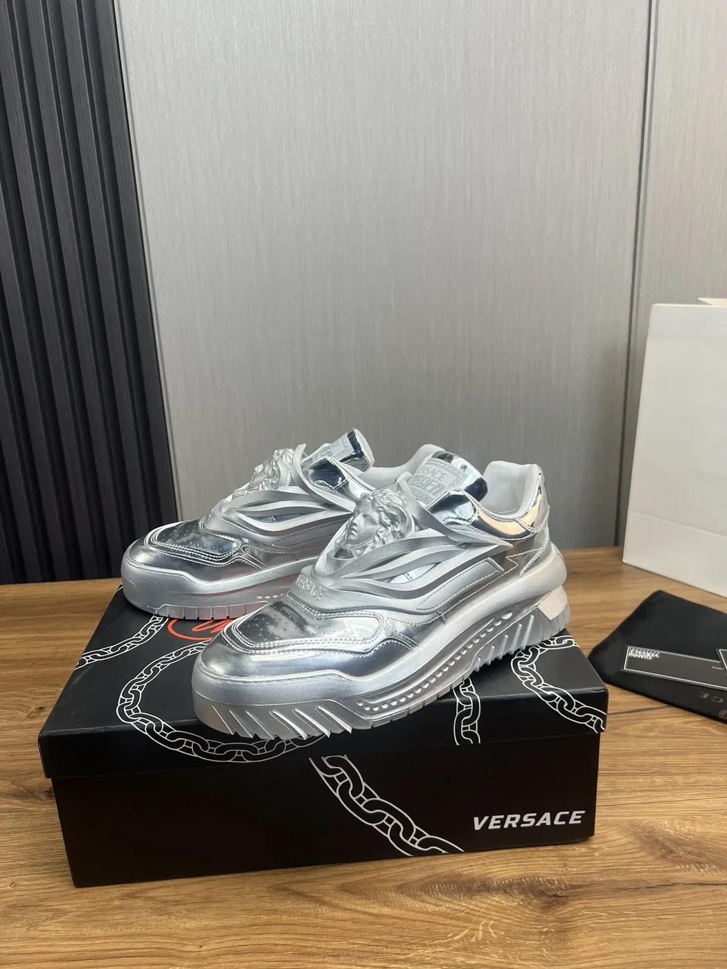 Versace Silver Sneakers product view 3