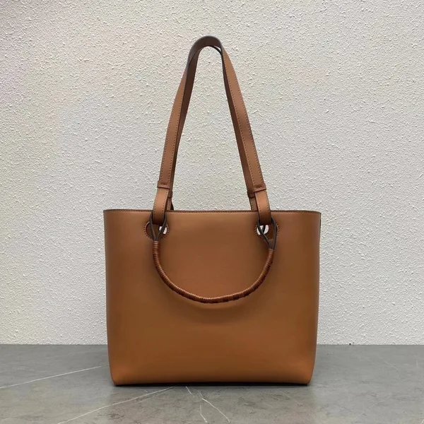 Loewe Anagram Small Tote In Brown Classic Calfskin product view 7