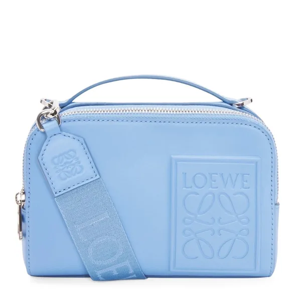 Loewe Mini Camera Crossbody Bag in Blue Calfskin product photo