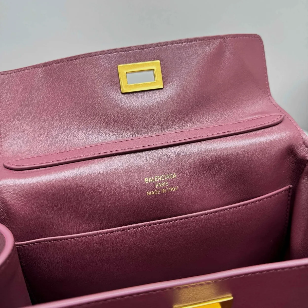 Balenciaga Rodeo Mini Bag in Burgundy Calfskin product view 9