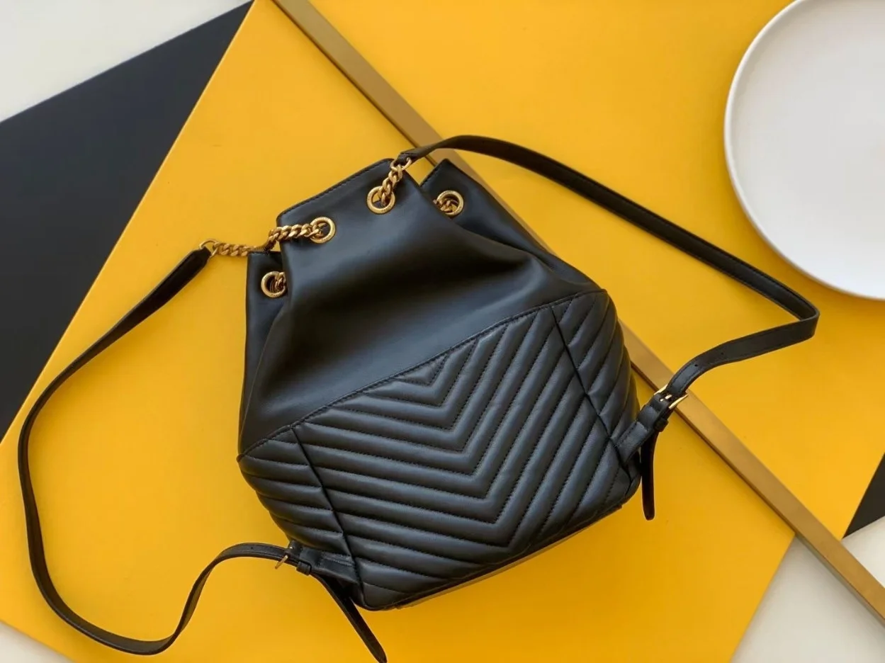 Saint Laurent Joe Backpack In Black Quilted Lambskin product view 2