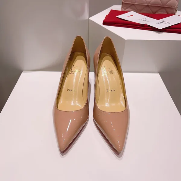 Christian Louboutin Kate 70 Patent Pumps Nude Pink product view 3
