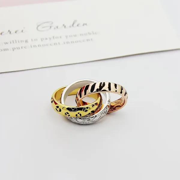 Cartier Trinity Three-Tone Animal-Pattern Interlocking Ring product view 2