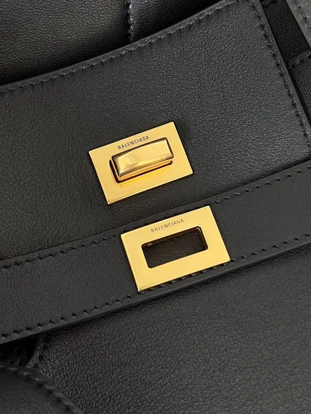 Balenciaga Bel Air Carry All Medium Bag in Black Calfskin product view 8