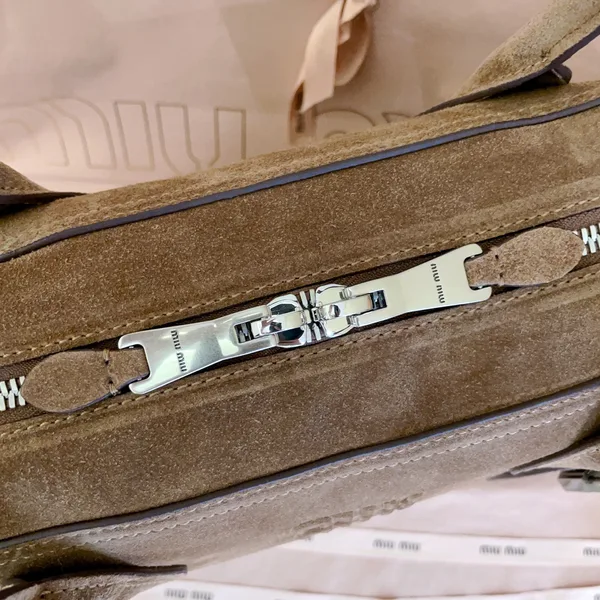 Miu Miu Vivant Bag — Brown Suede product view 8
