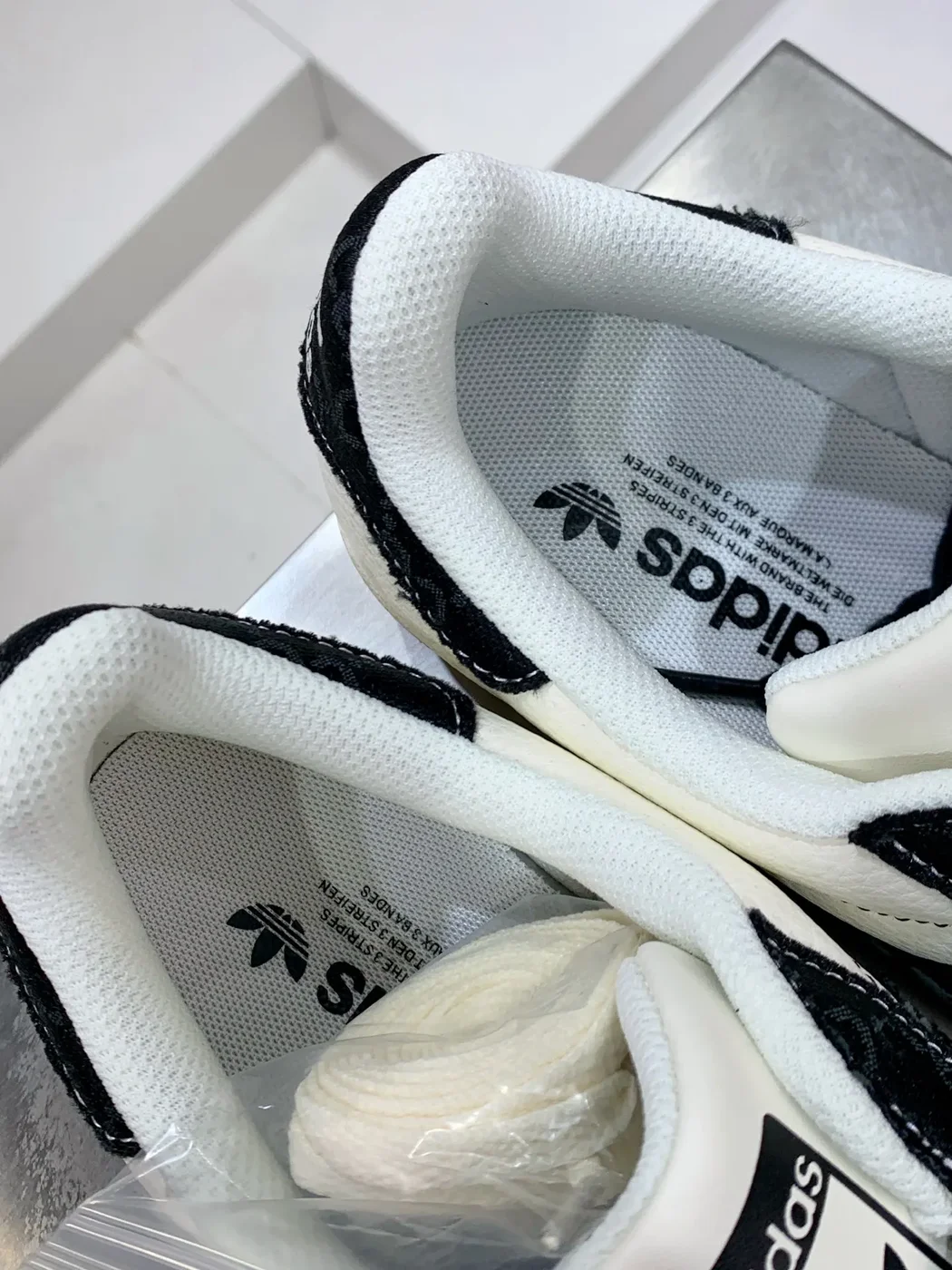 Adidas Originals Superstar x Gucci White & Black Sneakers product view 7