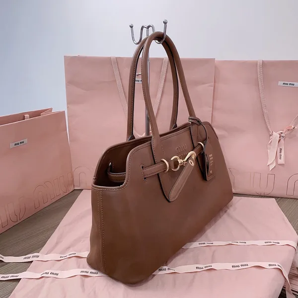 Miu Miu Aventure Leather Bag — Brown product view 2