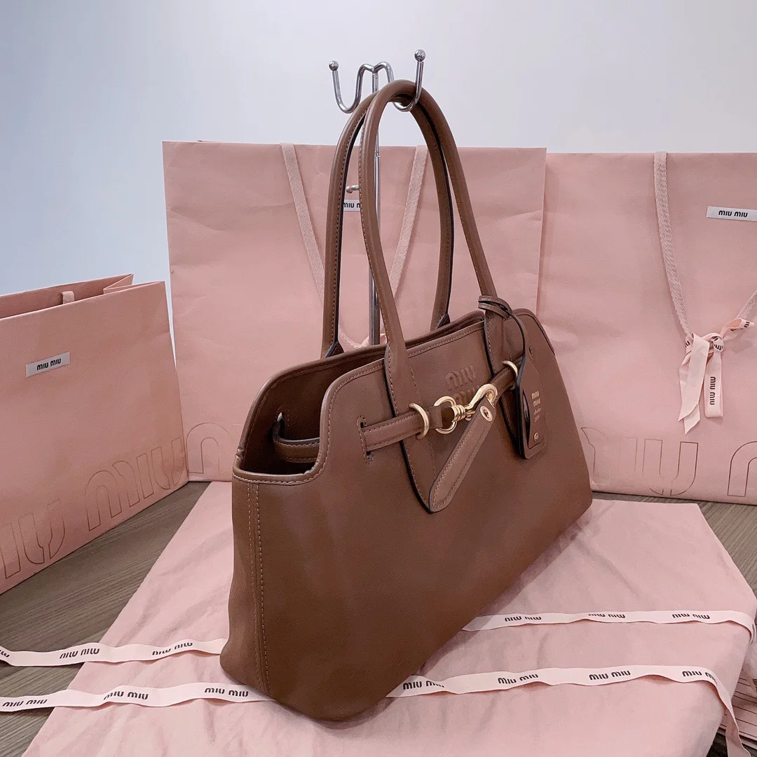 Miu Miu Aventure Leather Bag — Brown product view 2