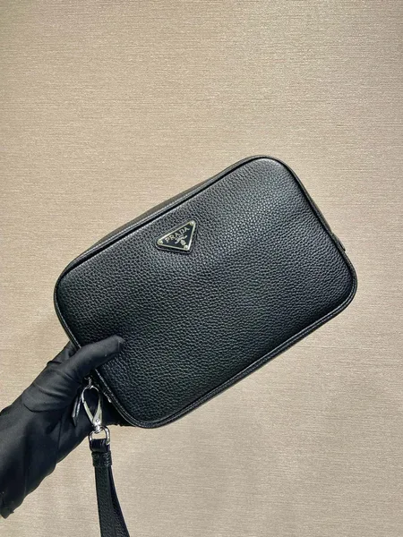 Prada Leather Pouch — Black product view 1