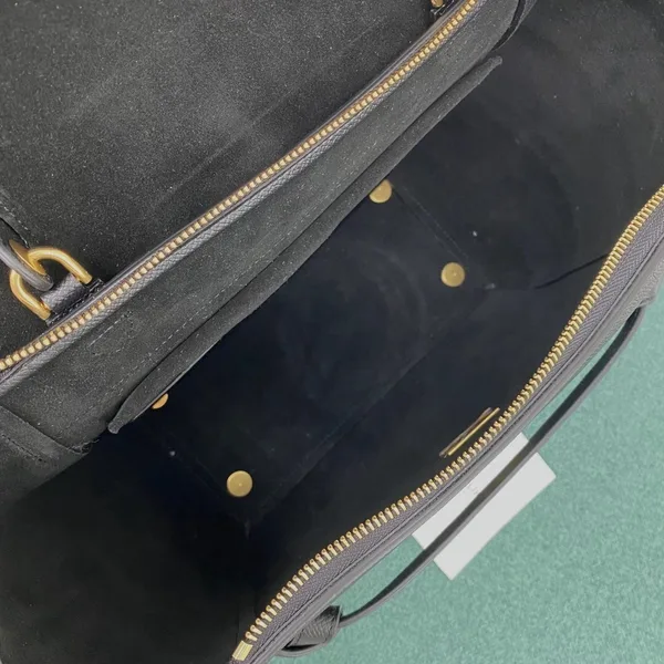 Celine Belt Mini Bag In Black Grained Calfskin product view 7