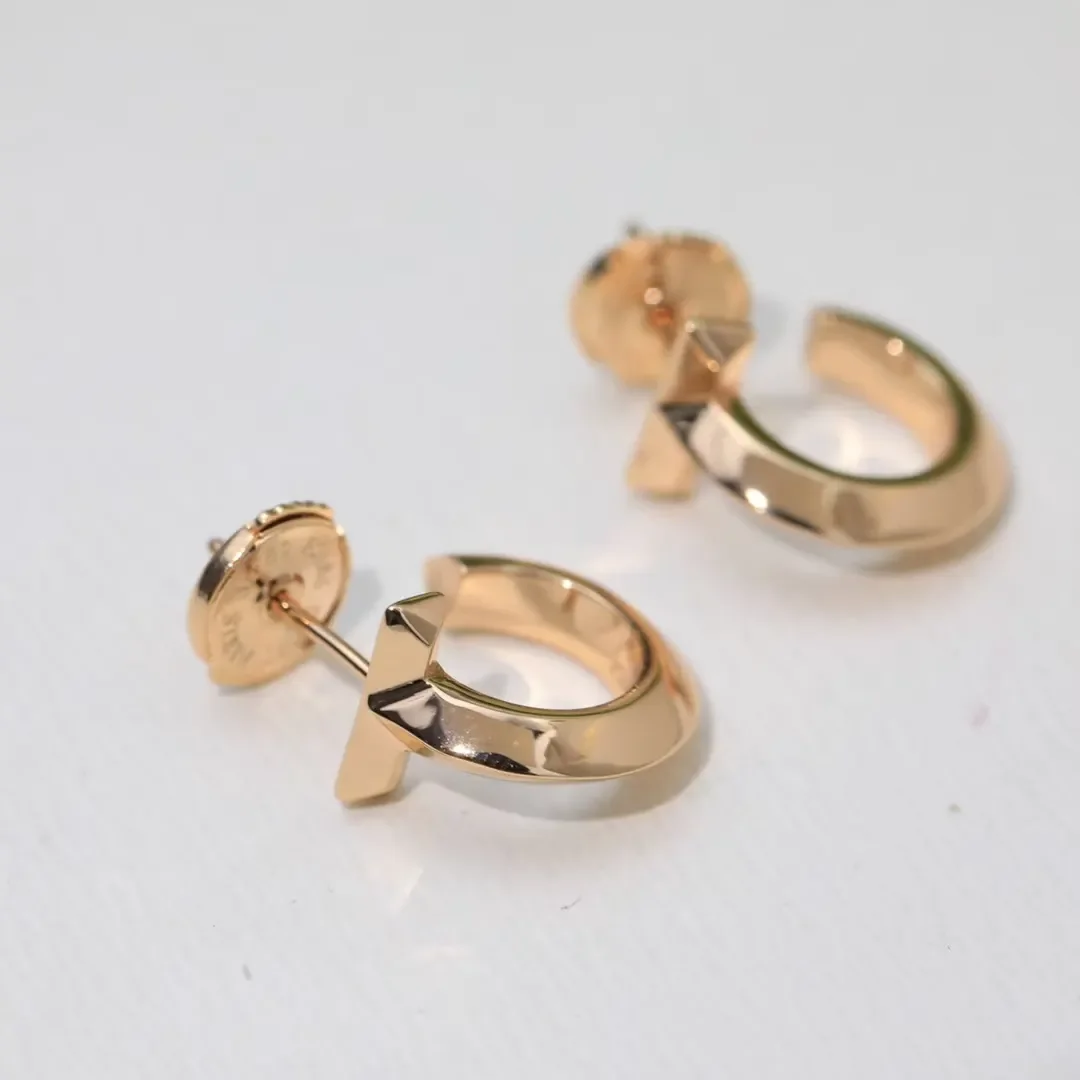 Tiffany & Co. T1 Hoop Earrings Rose-Tone product view 2