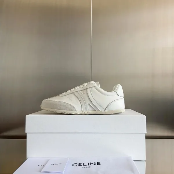 Celine Women’s Jogger Low-top Sneakers in White Leather product view 4