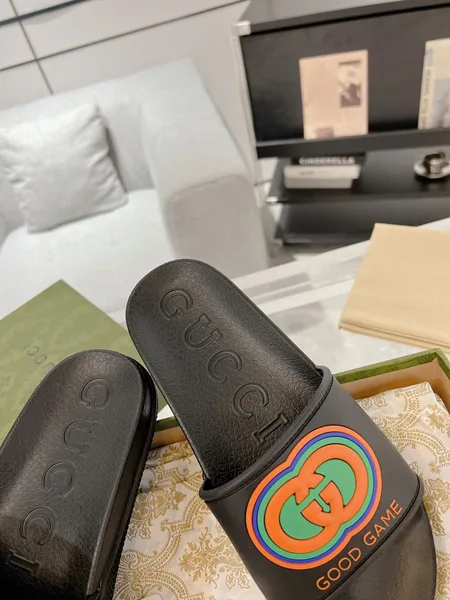 Gucci Good Game Slide Sandals Black product view 6