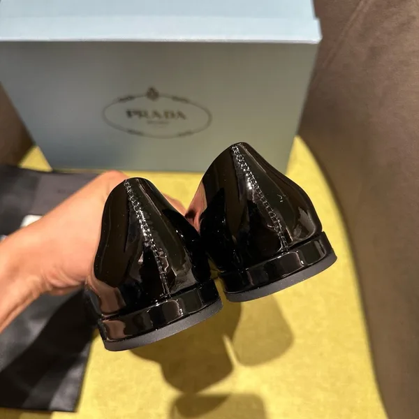 Prada Ballerinas in Black Patent Leather product view 4