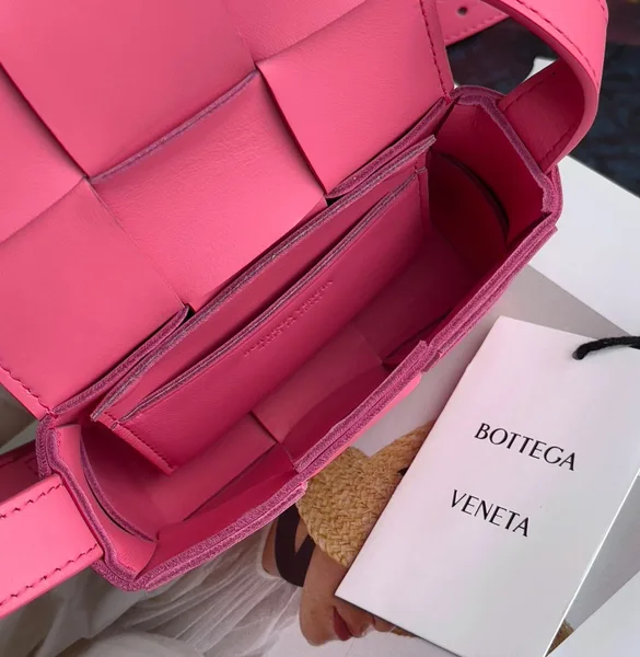 Bottega Veneta Candy Cassette Bag In Cranberry Lambskin product view 9
