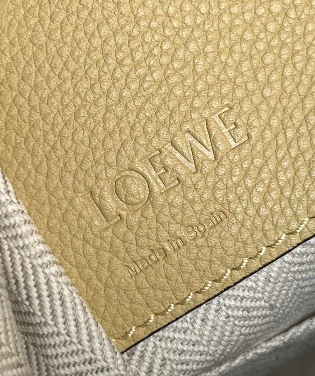 Loewe Compact Hammock Bag in Dark Butter Grained Calfskin product view 4