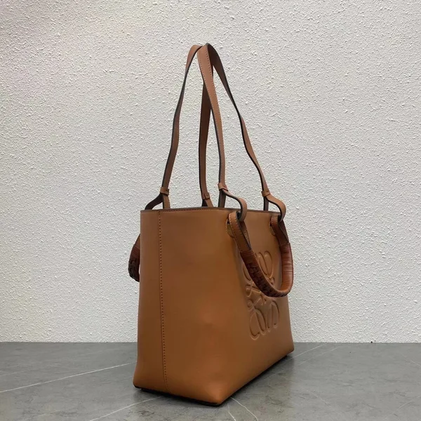 Loewe Anagram Small Tote In Brown Classic Calfskin product view 2