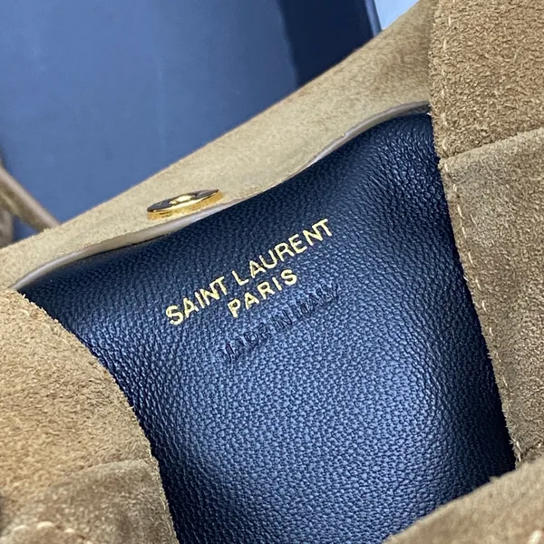 Saint Laurent Jamie Mini Shoulder Pouch — Tan Suede product view 9