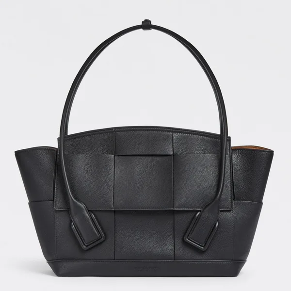 Bottega Veneta Arco Medium Bag In Black Grained Leather product photo