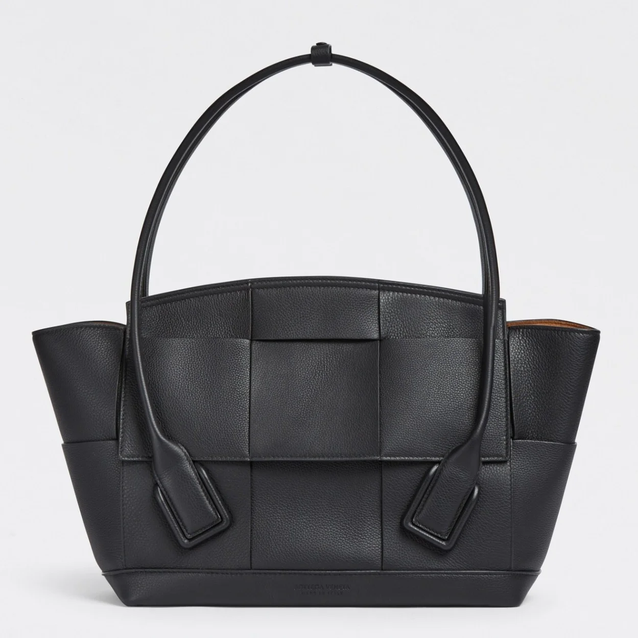 Bottega Veneta Arco Medium Bag In Black Grained Leather product view 1