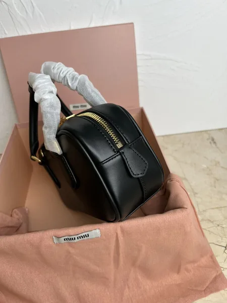 Miu Miu Arcadie Medium Bag in Black Leather product view 3