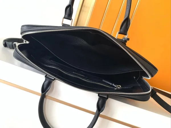 Prada Briefcase in Black Saffiano Leather product view 6