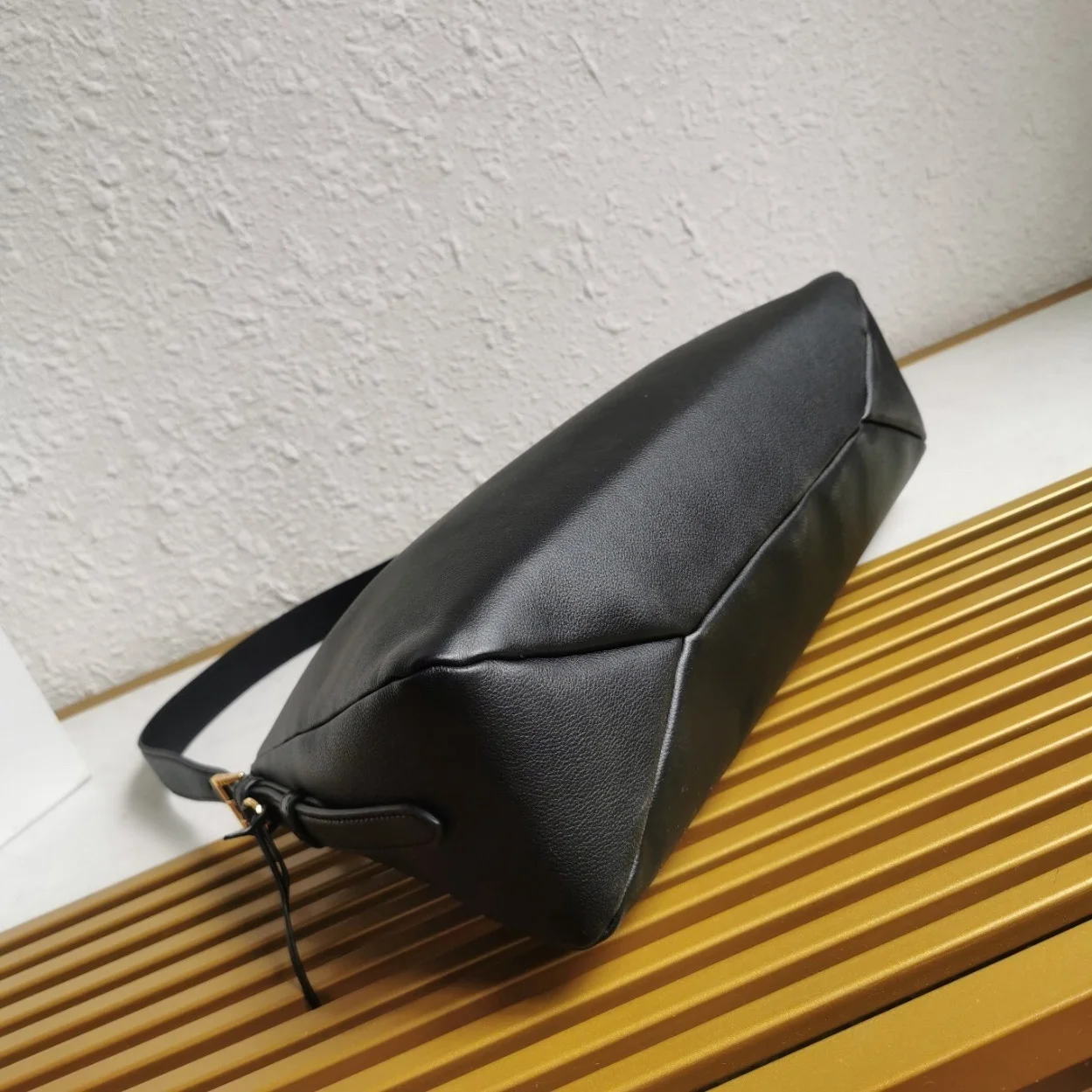 Prada Aimee Large Shoulder Bag in Black Leather product view 4