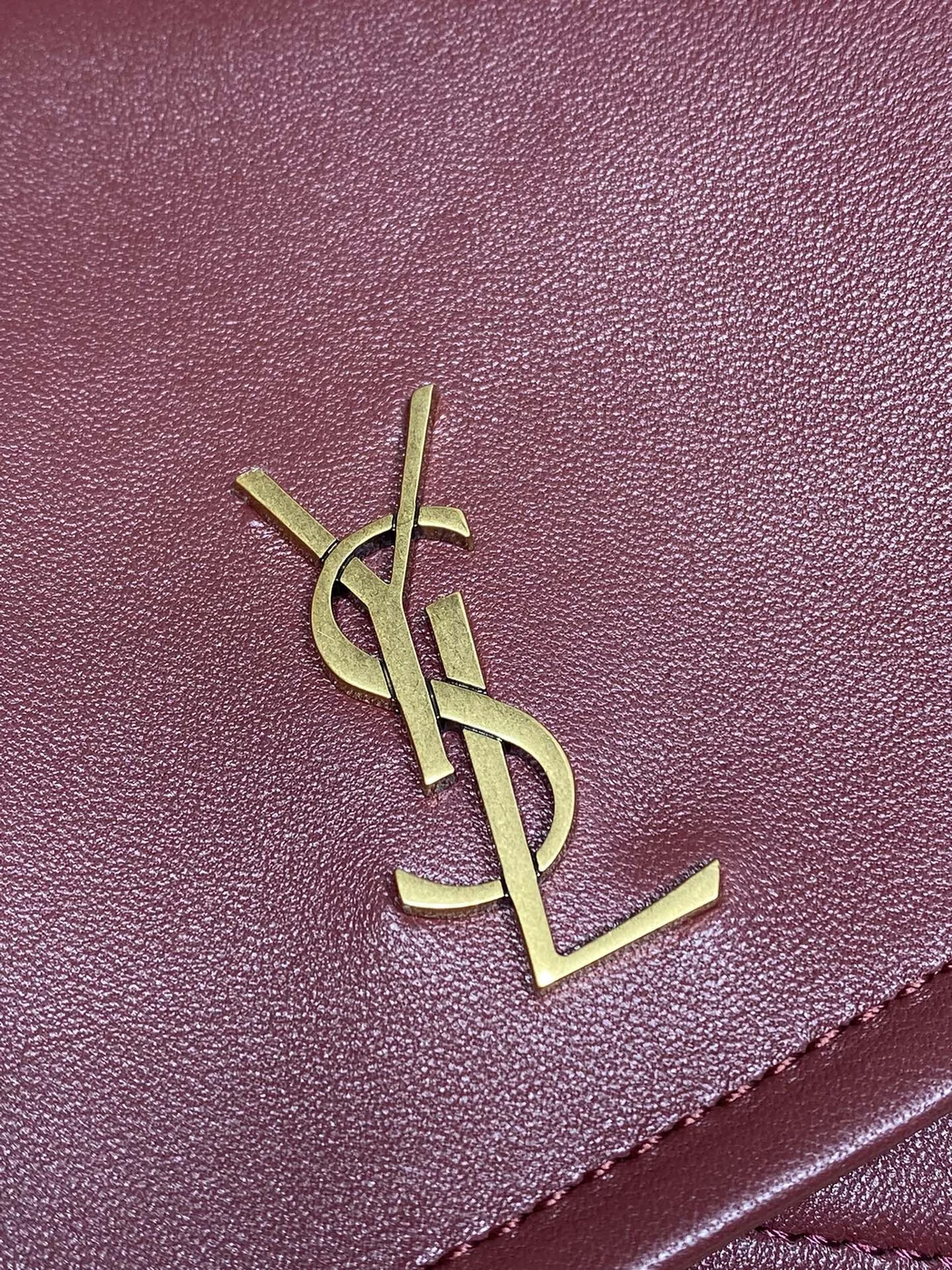 Saint Laurent Mini Nolita Bag — Burgundy product view 6