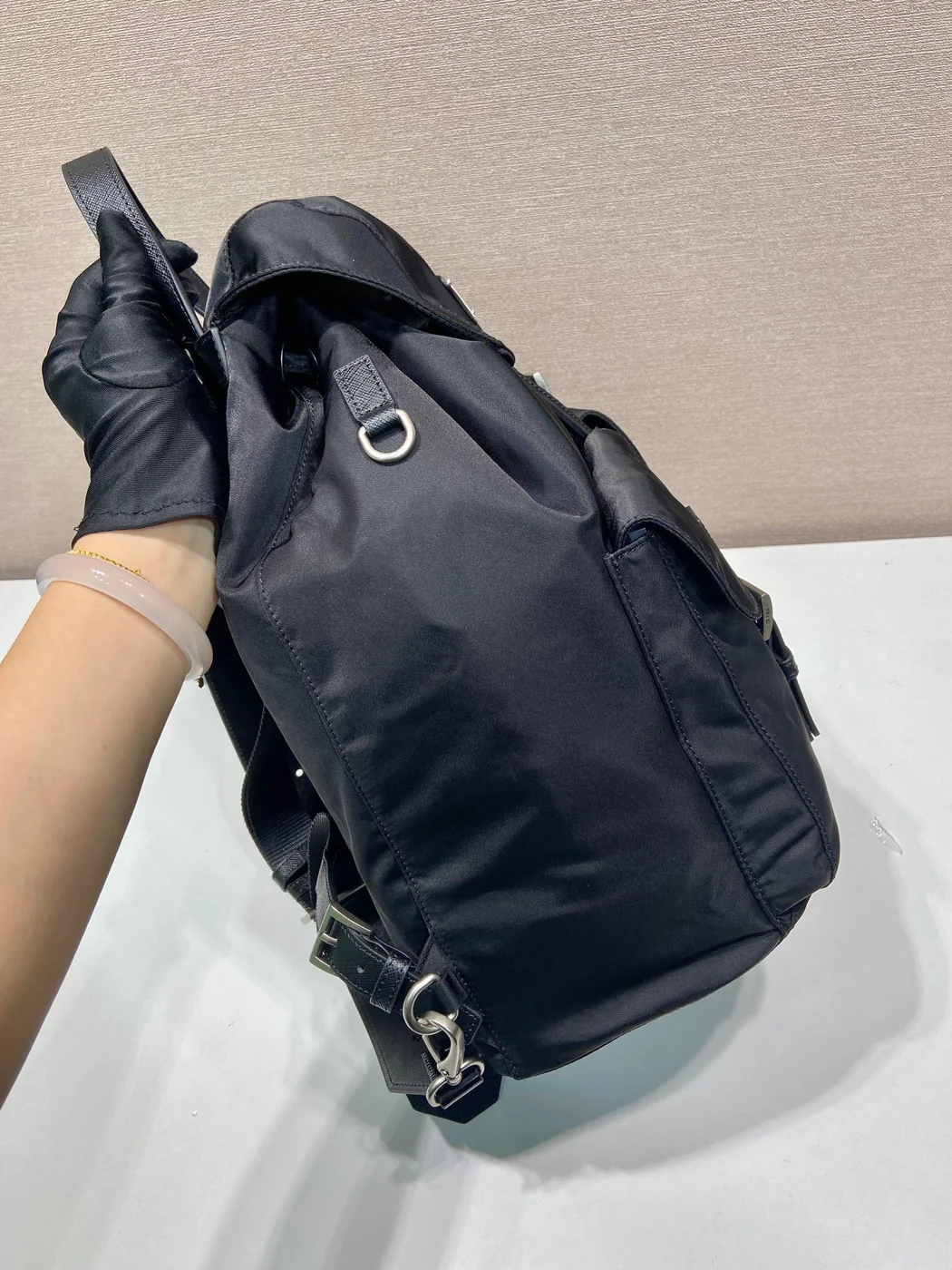 Prada Re-Nylon Backpack — Black product view 5
