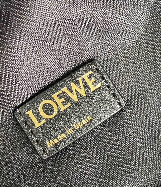 Loewe Cubi Medium Bag in Black Anagram Jacquard product view 7