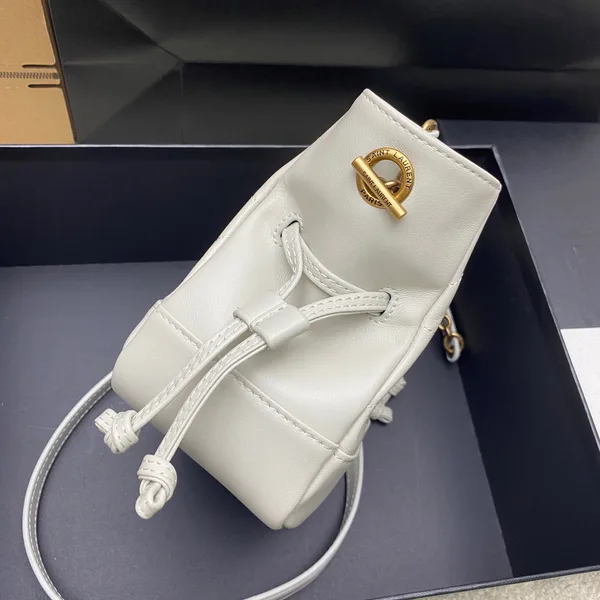 Saint Laurent Jamie Mini Shoulder Pouch — Dark Green product view 3