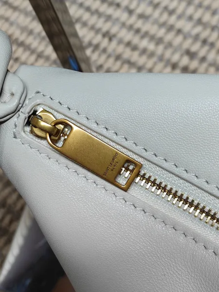 Saint Laurent Amalia Mini Hobo Bag — White product view 6