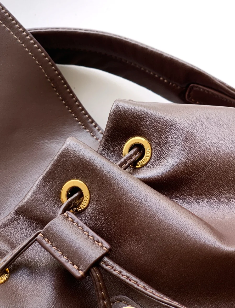 Prada Explore Medium Backpack in Sienna Nappa Leather product view 3