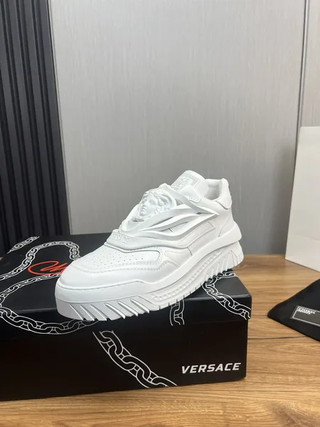 Versace Leather Sneakers White product photo
