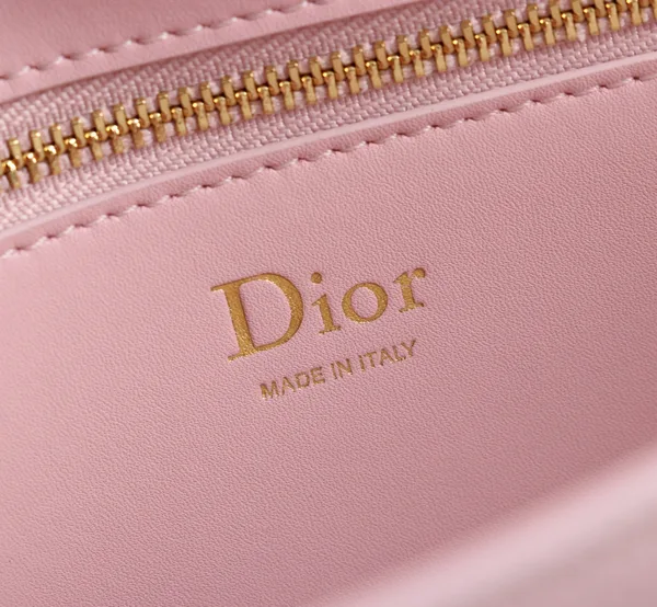 Medium Dior Médaillon Flap Bag — Pink product view 9