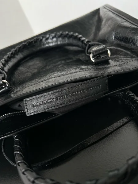 Balenciaga Le City Small Bag in Black Arena Lambskin product view 10