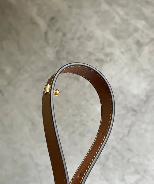 Loewe Compact Hammock Bag in Light Caramel Grained Calfskin product view 7