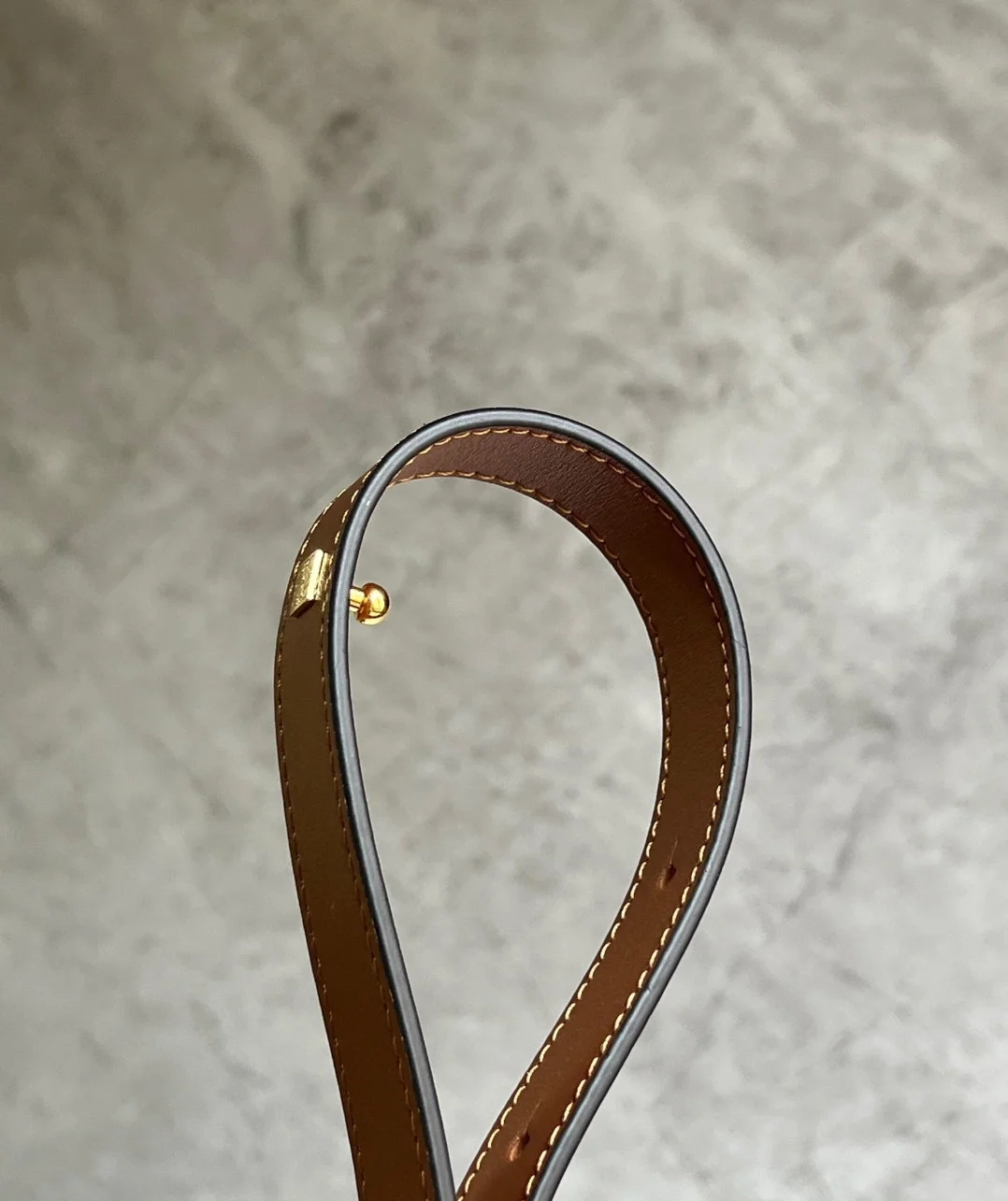 Loewe Compact Hammock Bag in Light Caramel Grained Calfskin product view 7
