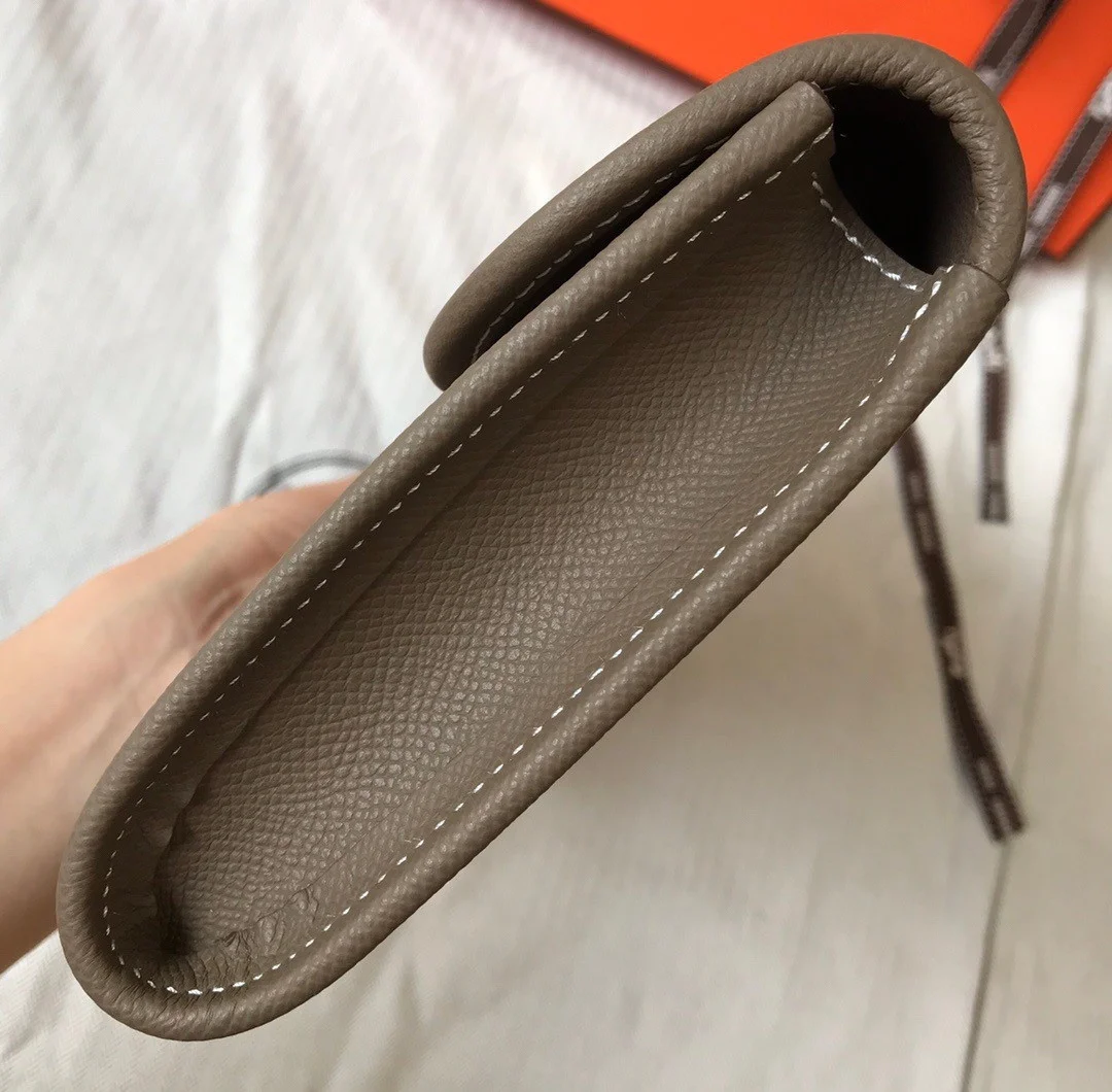 Hermes Jige Elan 29 Clutch Bag In Taupe Epsom Leather product view 7
