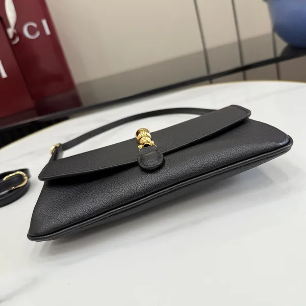Gucci Jackie Small Shoulder Bag — Black with Gold-Tone Hardware product view 4