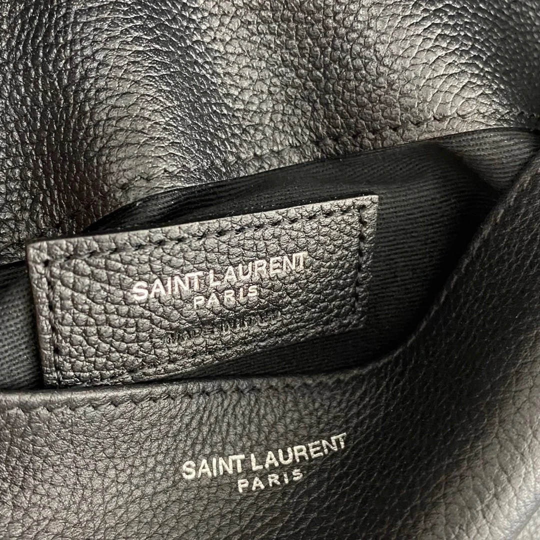 Saint Laurent Sac De Jour Backpack In Black Grained Leather product view 9