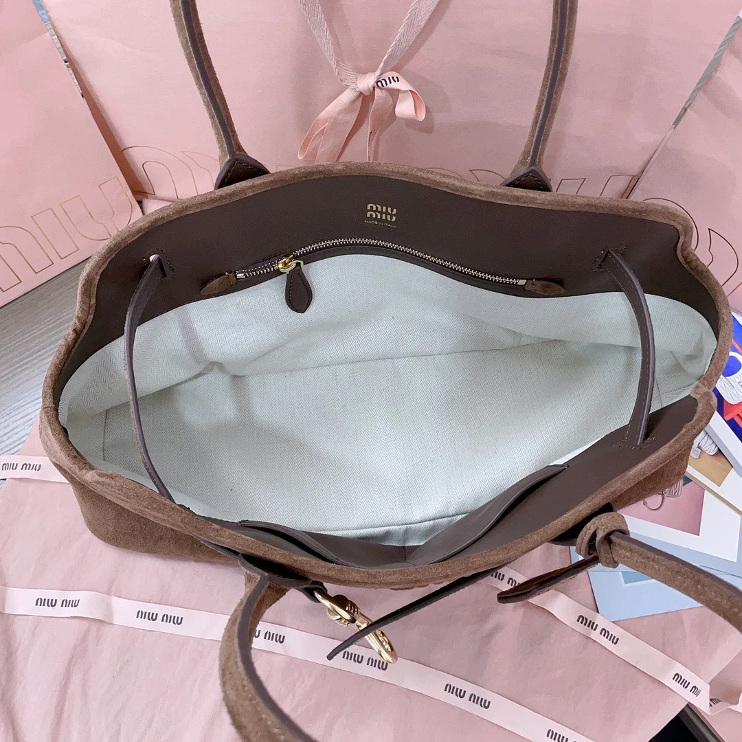 Miu Miu Aventure Suede Bag — Brown product view 8