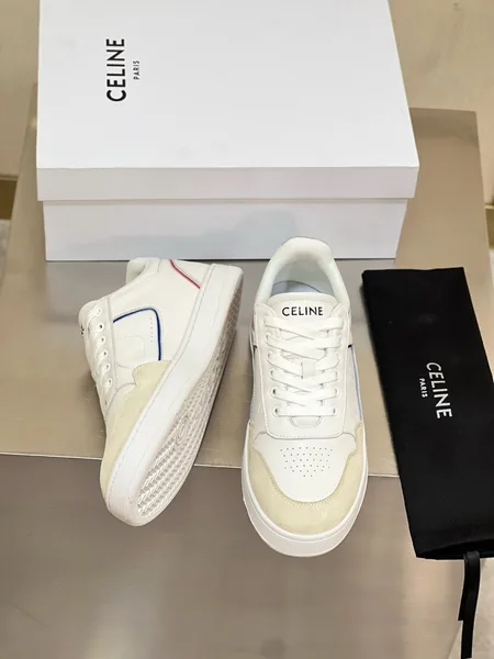 Celine Women’s CT-10 Low-top Sneakers in White Leather product view 9