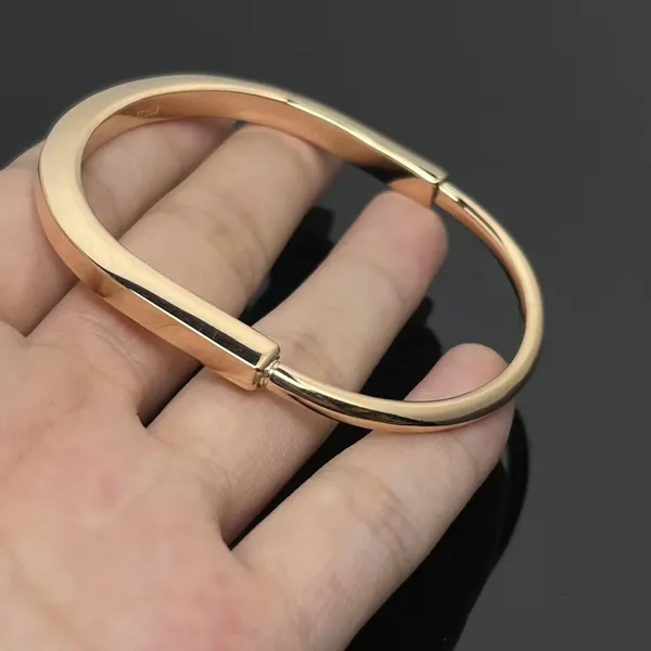 Tiffany & Co. Smooth Lock Hinged Bangle Rose-Tone product photo