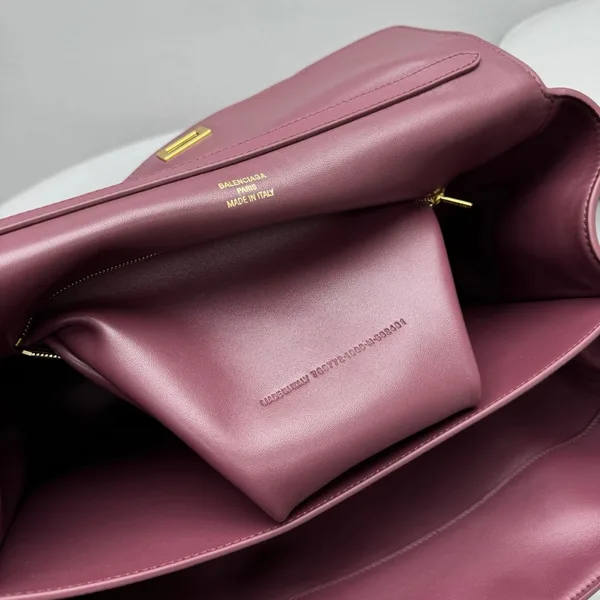 Balenciaga Rodeo Medium Bag in Burgundy Calfskin product view 9