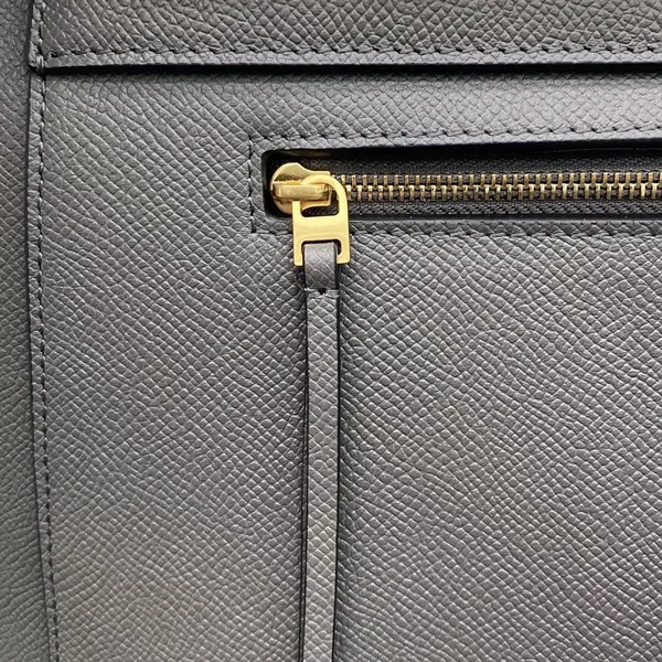 Celine Belt Mini Bag In Grey Grained Calfskin product view 8