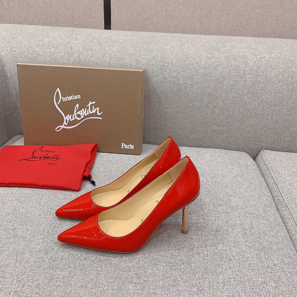 Christian Louboutin Scepter 85 Patent Pumps Red product view 2