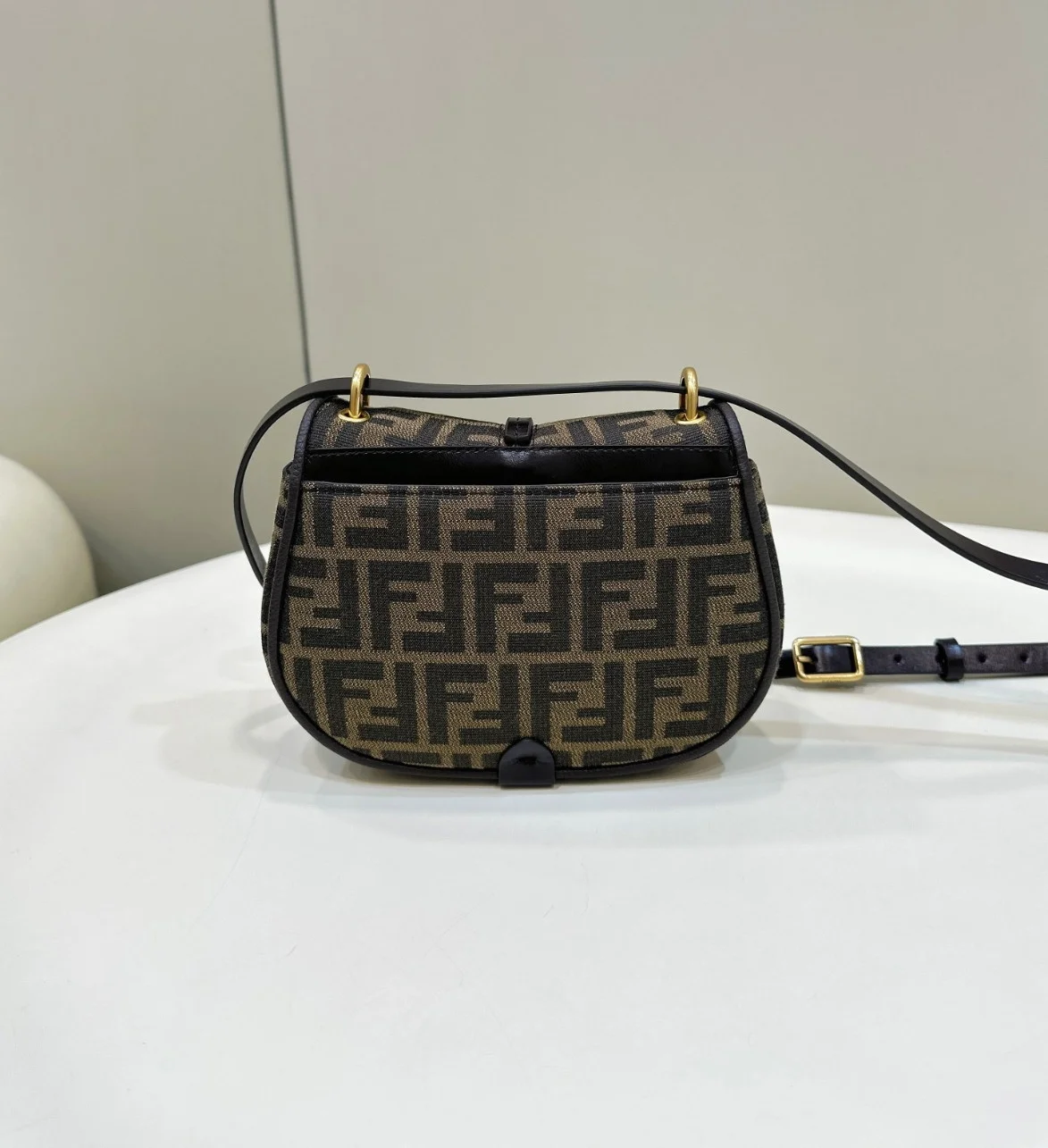 Fendi C’mon Small Bag in FF Jacquard Fabric product view 3