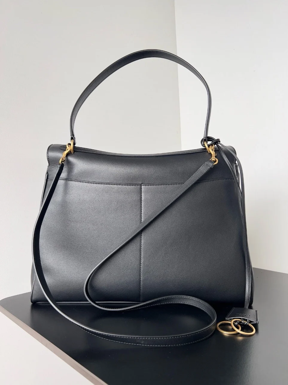 Balenciaga Rodeo Large Bag in Black Calfskin product view 10